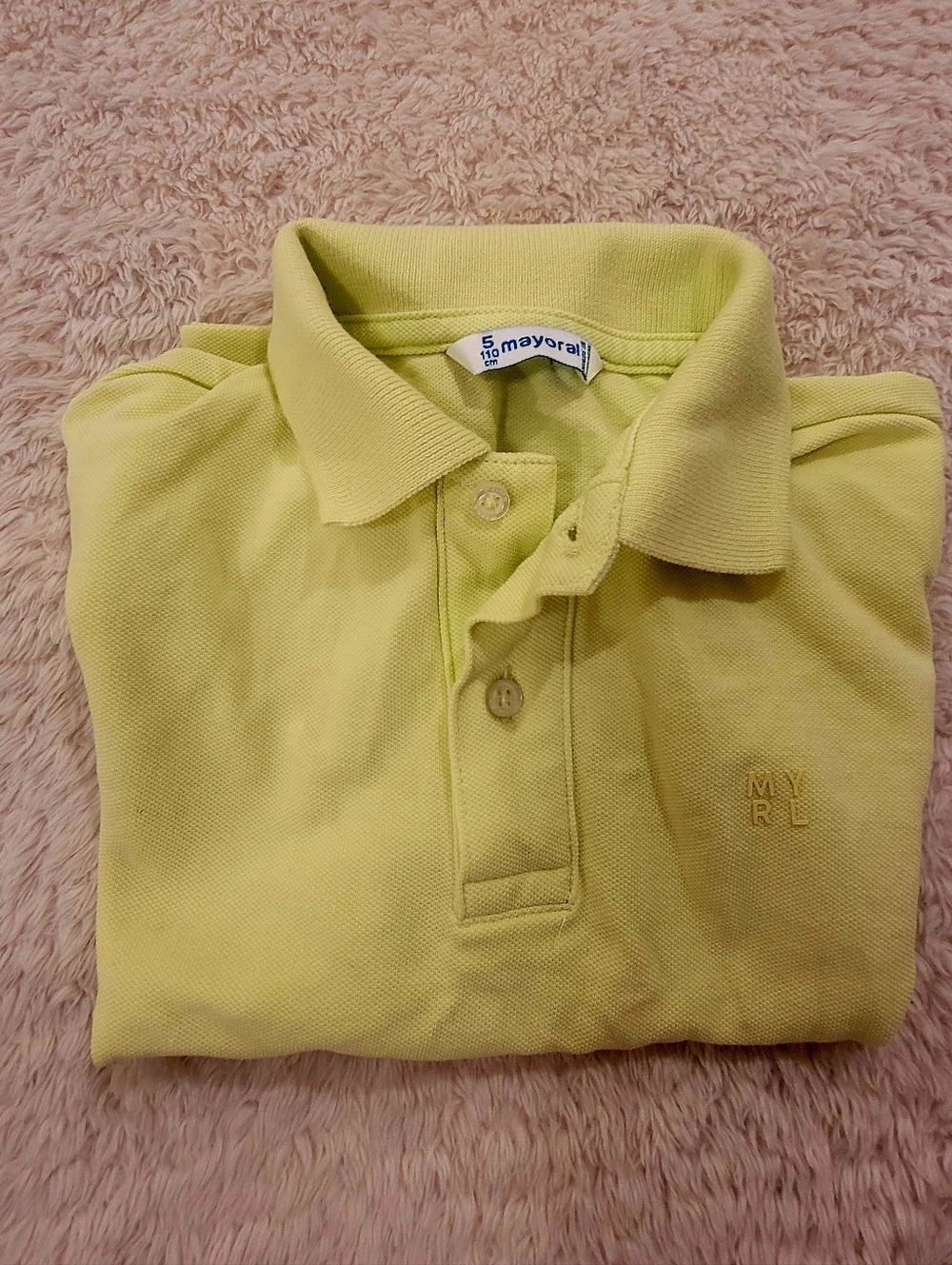 Mayoral boy's polo shirt Lime 5t